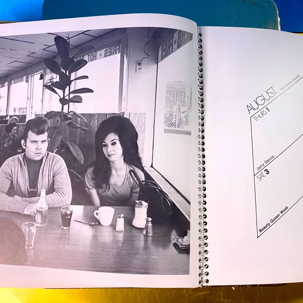 Vintage Rolling Stone Book of Days 1974 Calendar Book Unused, 8.5”x8.5”